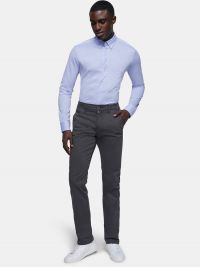 Herren Chinohose Karbongrau